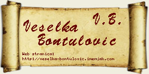 Veselka Bontulović vizit kartica